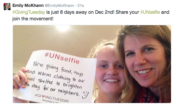 The Motherhood Celebrates Givingtuesday With Unselfie Photos The Motherhood A Social Media Unselfie Giving Tuesday Template