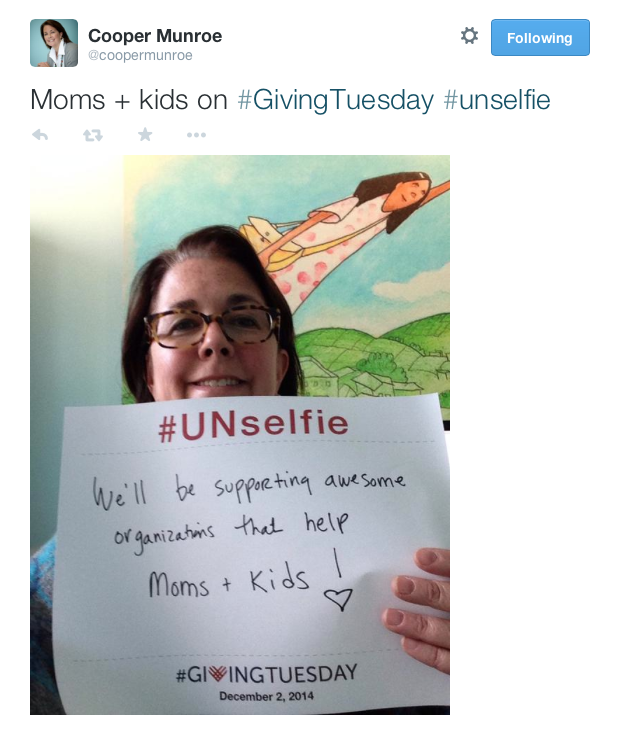 The Motherhood Celebrates Givingtuesday With Unselfie Photos The Motherhood A Social Media Unselfie Giving Tuesday Template