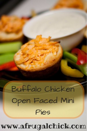 Buffalo Chicken Open Faced Mini Pies Recipe