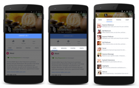 improved Facebook pages for businesses